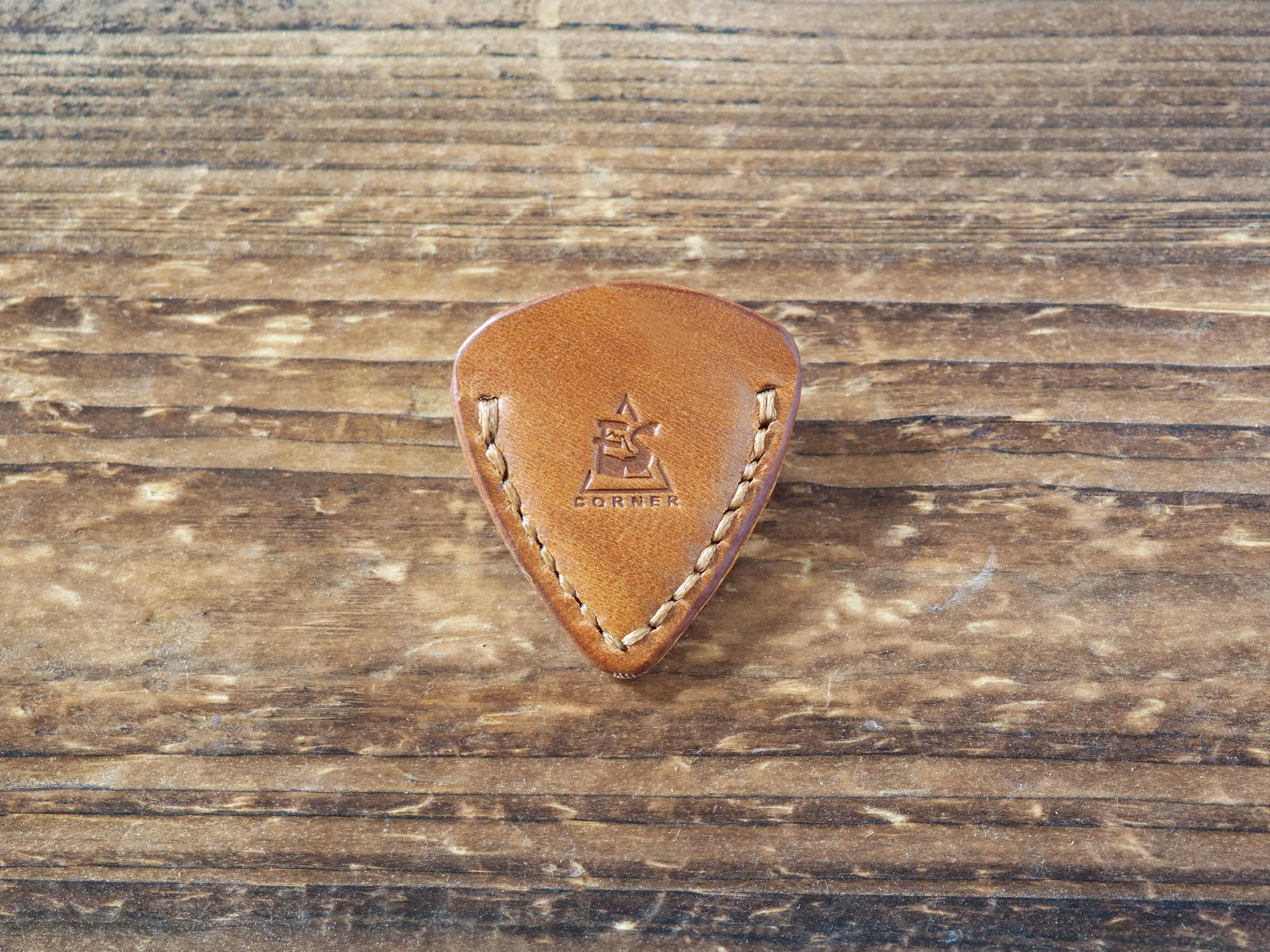 Personalized Teardrop Guitar Pick Holder x 2 pcs #Brown