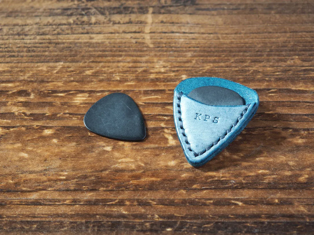 Personalized Teardrop Guitar Pick Holder x 2 pcs #Ghost Blue