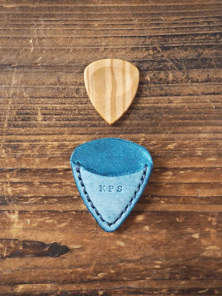 Personalized Teardrop Guitar Pick Holder x 2 pcs #Ghost Blue