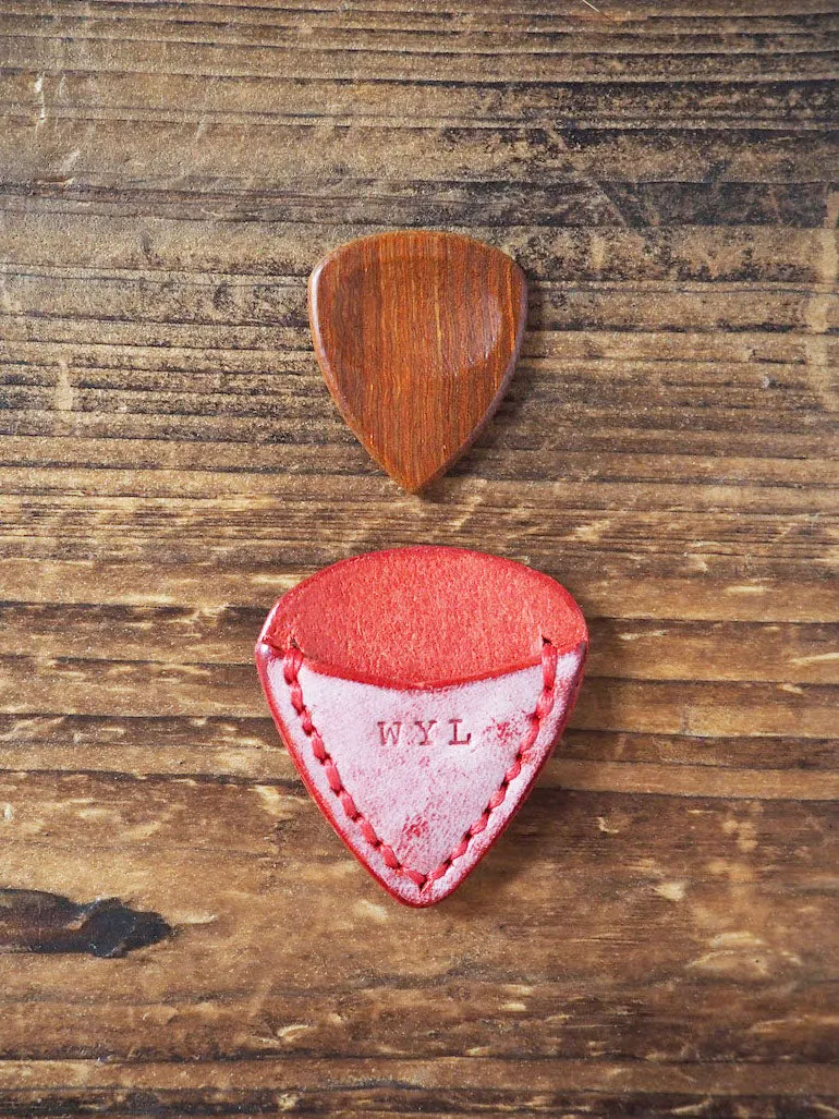 Personalized Teardrop Guitar Pick Holder x 2 pcs #Ghost Red