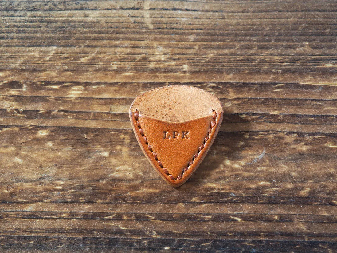 Personalized Teardrop Guitar Pick Holder x 2 pcs #Honey Brown