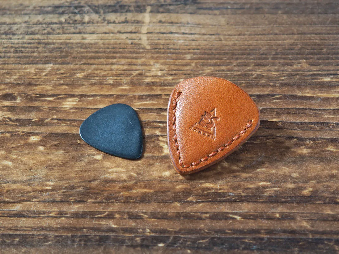 Personalized Teardrop Guitar Pick Holder x 2 pcs #Honey Brown