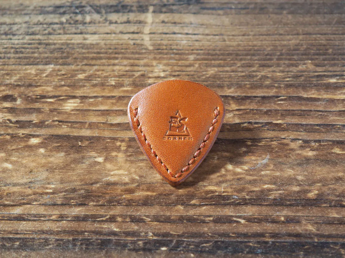 Personalized Teardrop Guitar Pick Holder x 2 pcs #Honey Brown