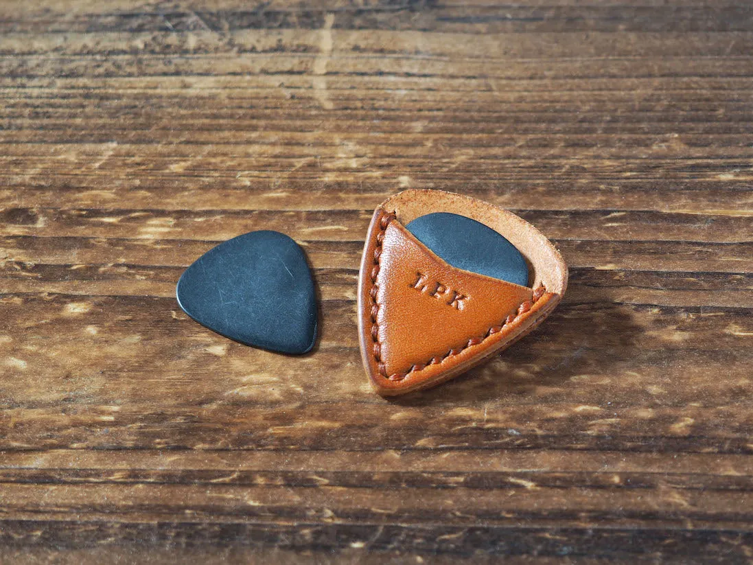 Personalized Teardrop Guitar Pick Holder x 2 pcs #Honey Brown