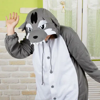 PITaPATs onesie animal jumpsuit costume - long sleeve wolf