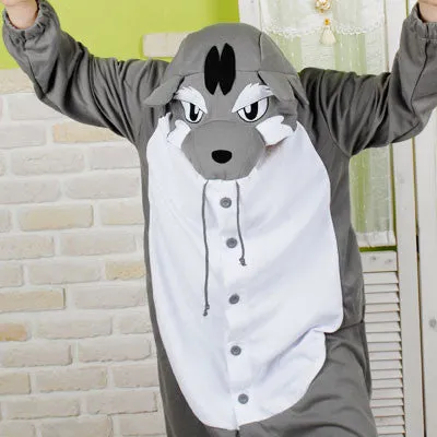 PITaPATs onesie animal jumpsuit costume - long sleeve wolf