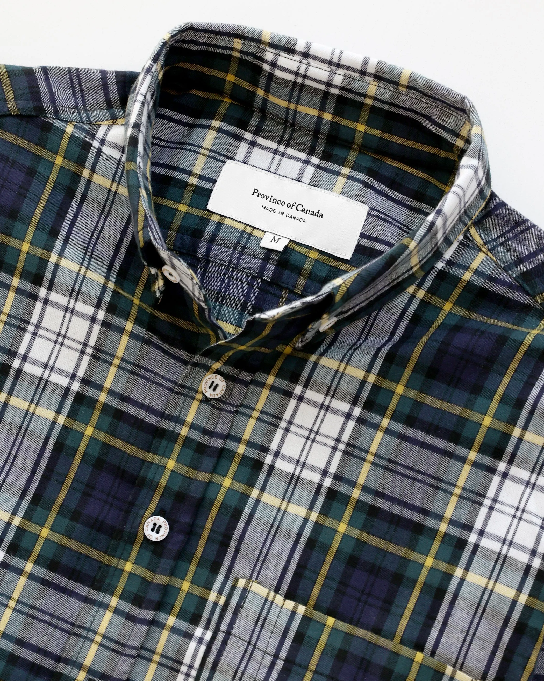 Plaid Flannel Shirt Navy - Unisex