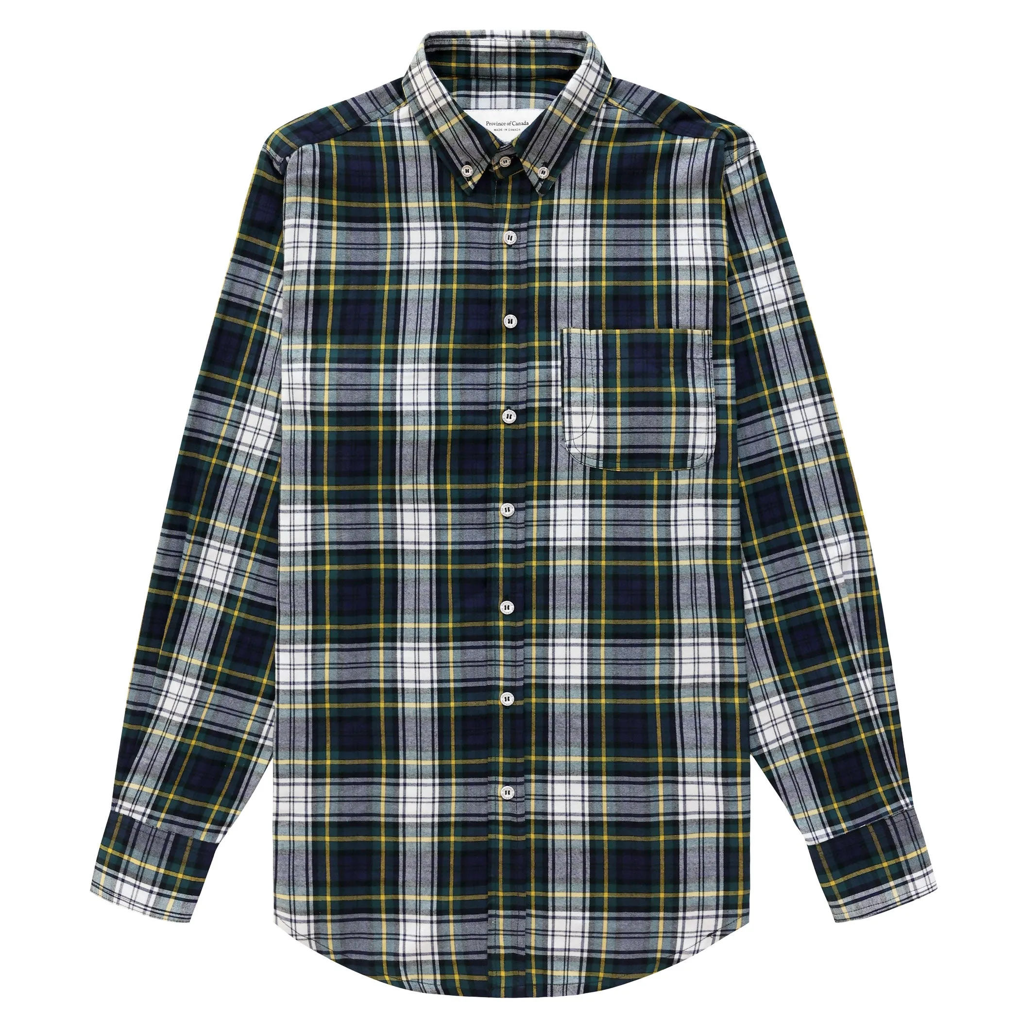 Plaid Flannel Shirt Navy - Unisex