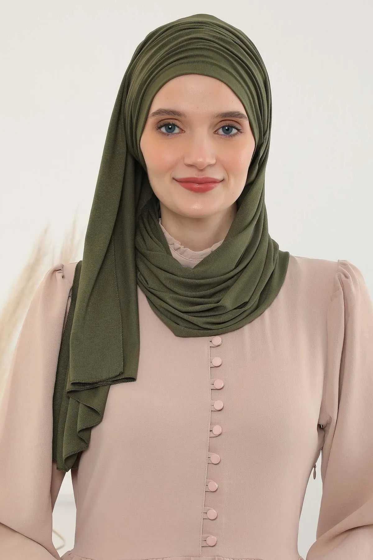 Premium Jersey Shawl Hijab for Women, Easy to Wear Cotton Headscarf, Lightweight and Breathable Instant Jersey Shawl, Mother's Day Gift,BT-1