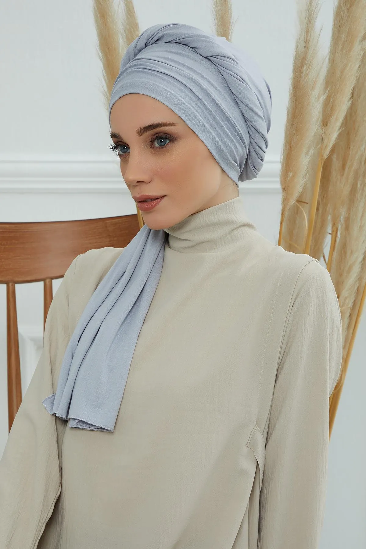 Premium Jersey Shawl Hijab for Women, Easy to Wear Cotton Headscarf, Lightweight and Breathable Instant Jersey Shawl, Mother's Day Gift,BT-1