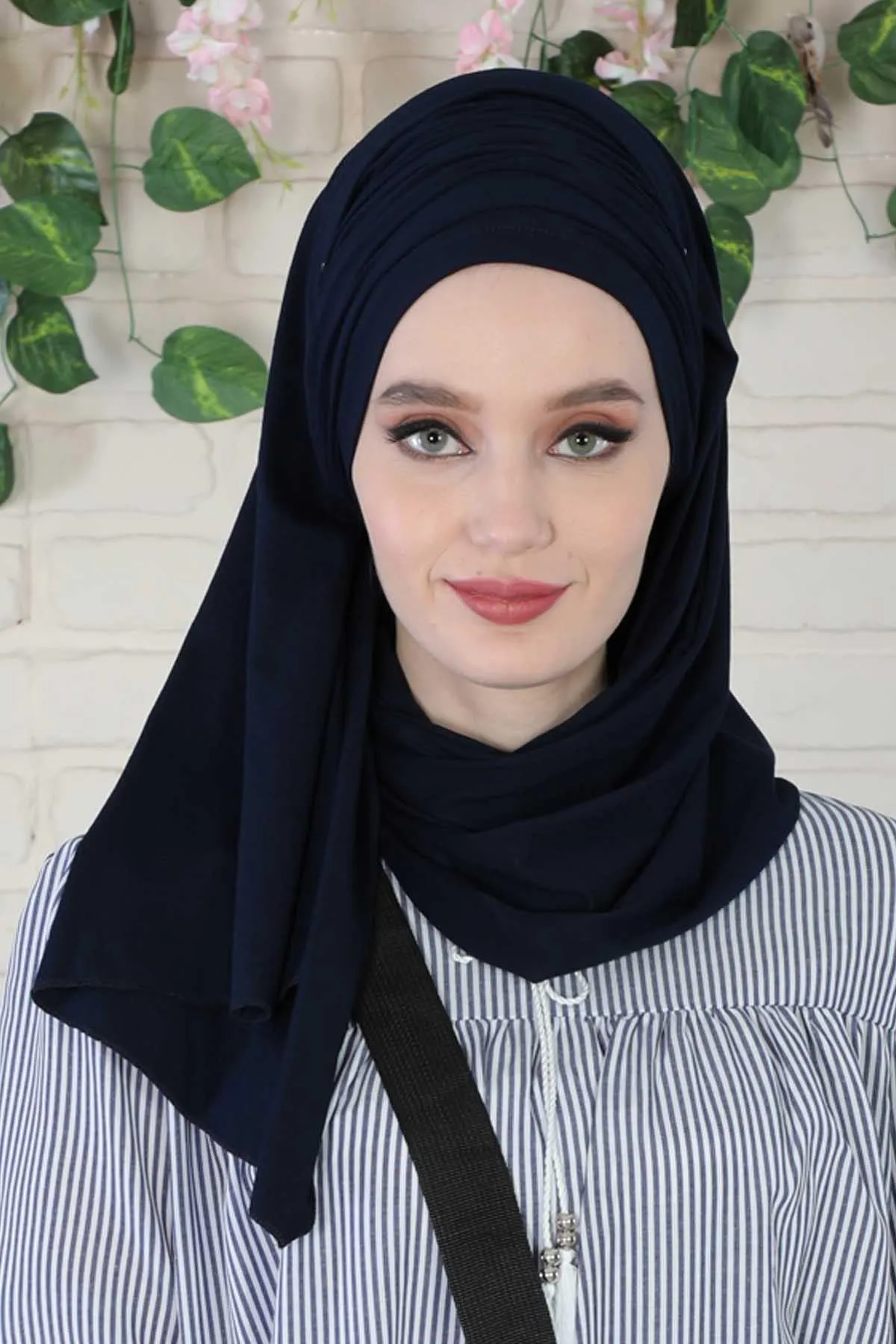 Premium Jersey Shawl Hijab for Women, Easy to Wear Cotton Headscarf, Lightweight and Breathable Instant Jersey Shawl, Mother's Day Gift,BT-1