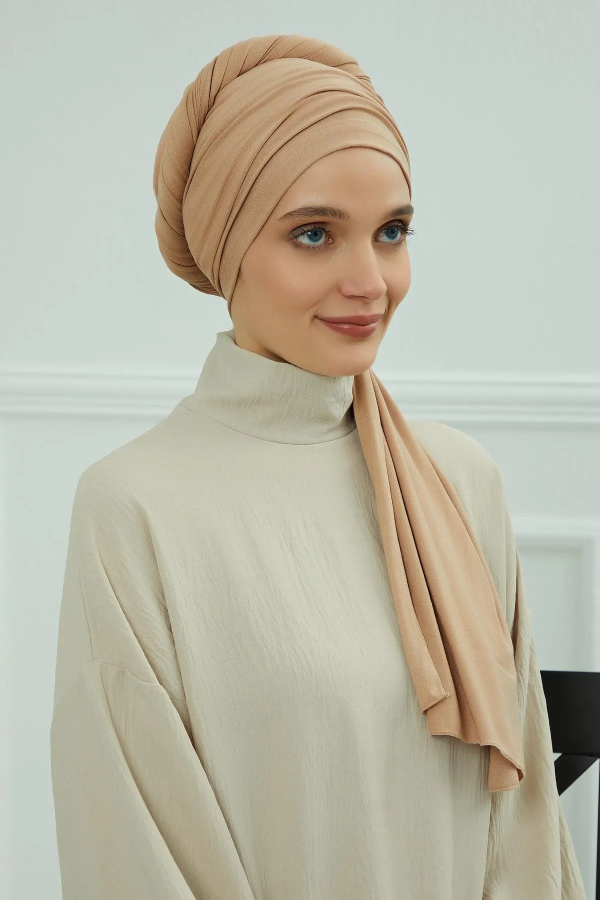 Premium Jersey Shawl Hijab for Women, Easy to Wear Cotton Headscarf, Lightweight and Breathable Instant Jersey Shawl, Mother's Day Gift,BT-1