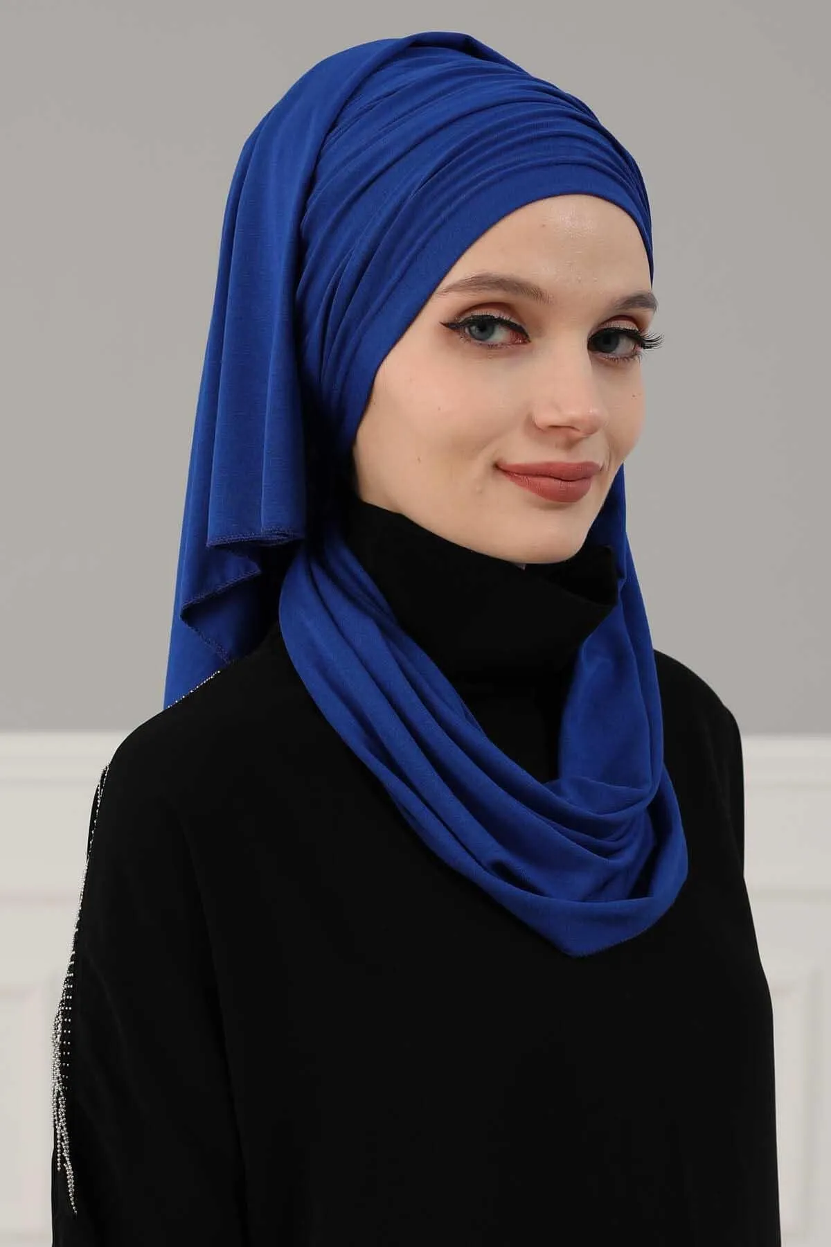 Premium Jersey Shawl Hijab for Women, Easy to Wear Cotton Headscarf, Lightweight and Breathable Instant Jersey Shawl, Mother's Day Gift,BT-1