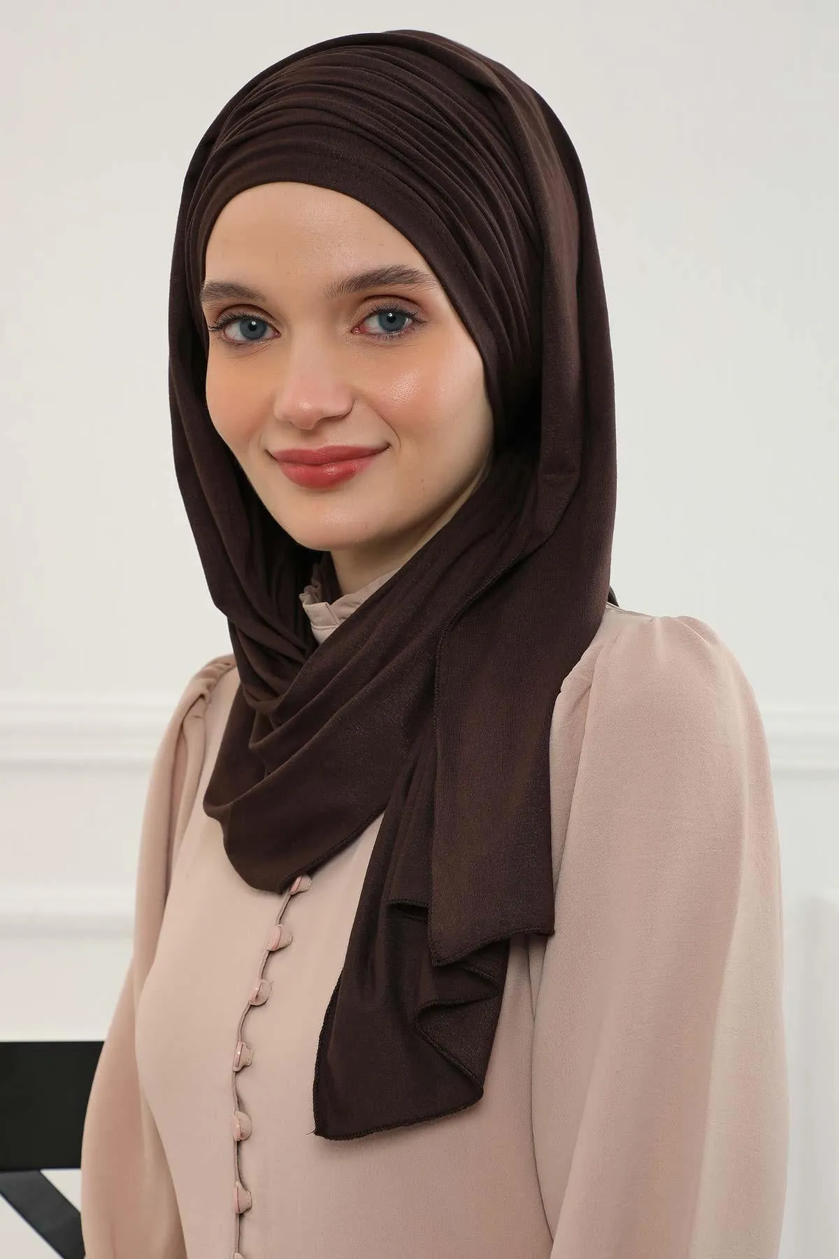 Premium Jersey Shawl Hijab for Women, Easy to Wear Cotton Headscarf, Lightweight and Breathable Instant Jersey Shawl, Mother's Day Gift,BT-1