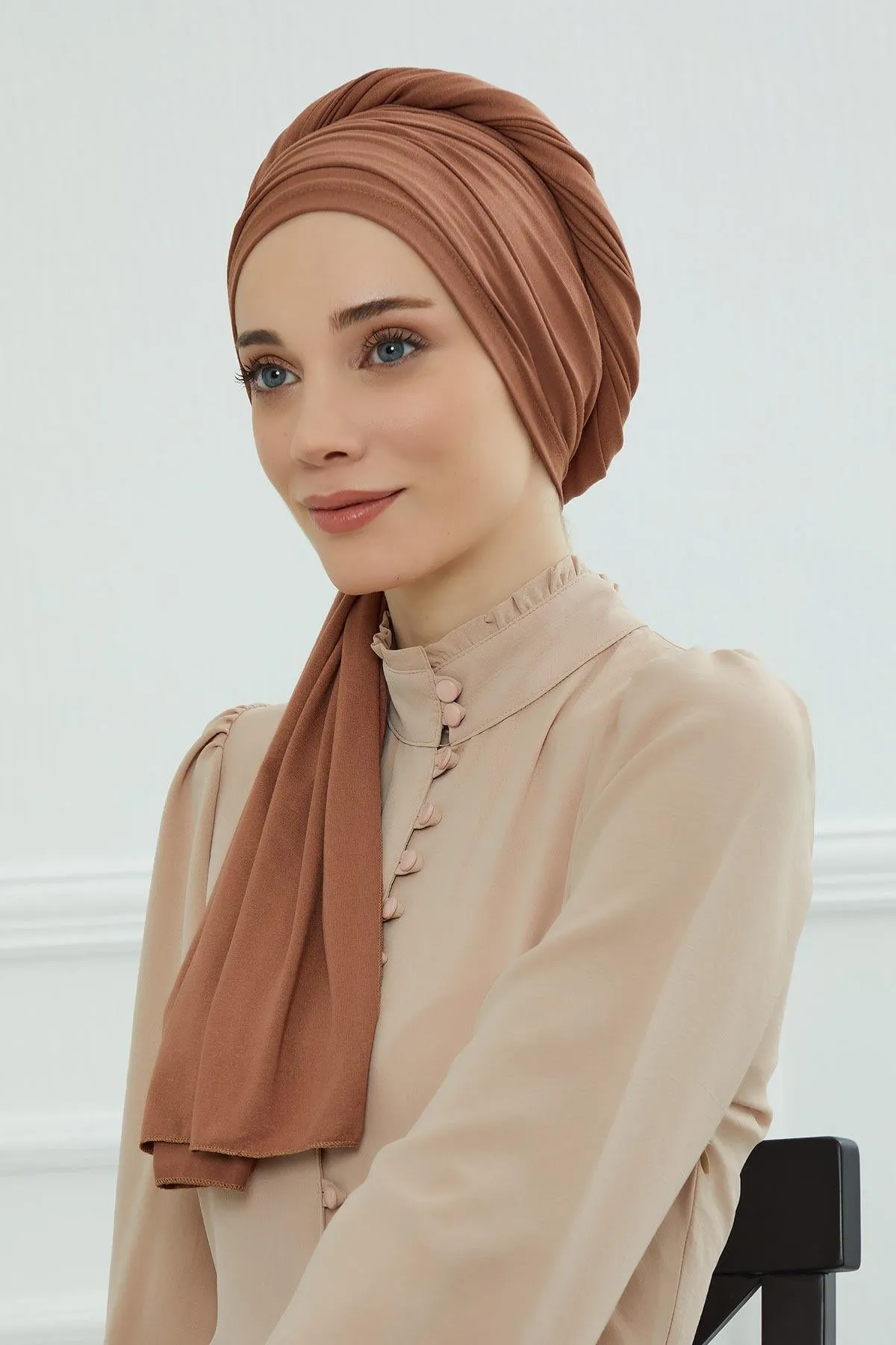 Premium Jersey Shawl Hijab for Women, Easy to Wear Cotton Headscarf, Lightweight and Breathable Instant Jersey Shawl, Mother's Day Gift,BT-1