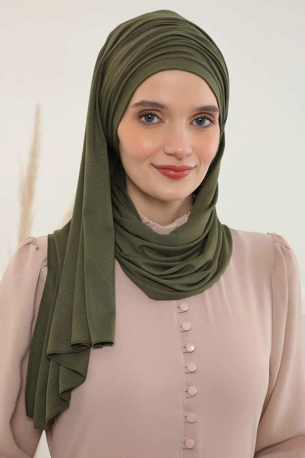 Premium Jersey Shawl Hijab for Women, Easy to Wear Cotton Headscarf, Lightweight and Breathable Instant Jersey Shawl, Mother's Day Gift,BT-1