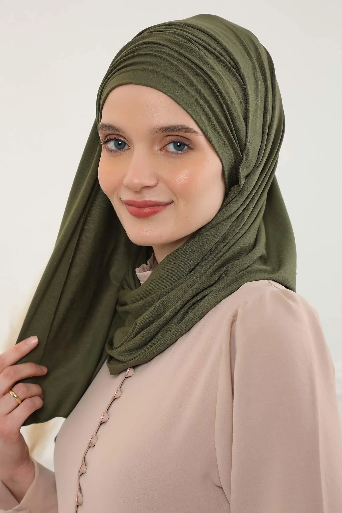 Premium Jersey Shawl Hijab for Women, Easy to Wear Cotton Headscarf, Lightweight and Breathable Instant Jersey Shawl, Mother's Day Gift,BT-1