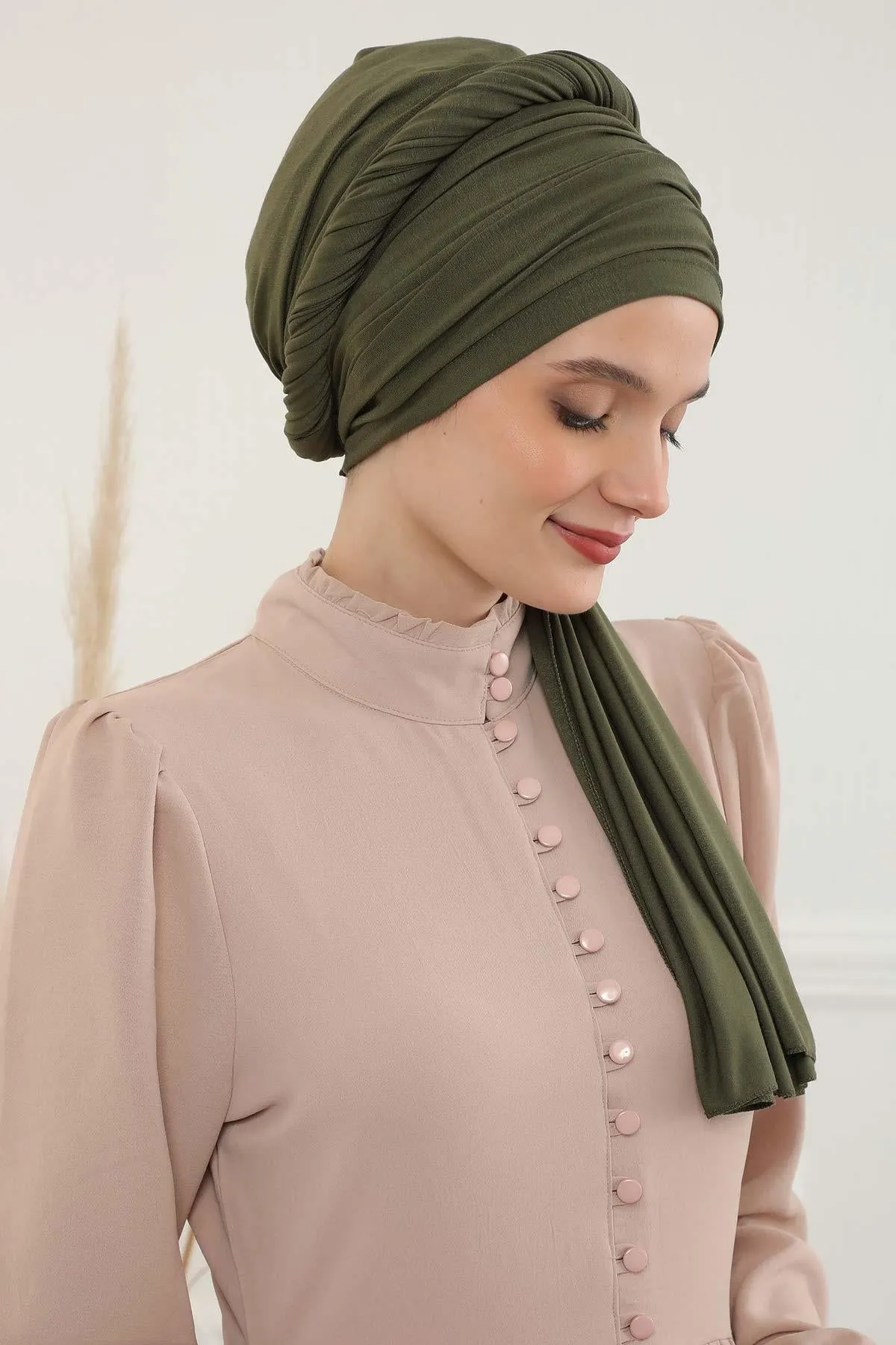 Premium Jersey Shawl Hijab for Women, Easy to Wear Cotton Headscarf, Lightweight and Breathable Instant Jersey Shawl, Mother's Day Gift,BT-1