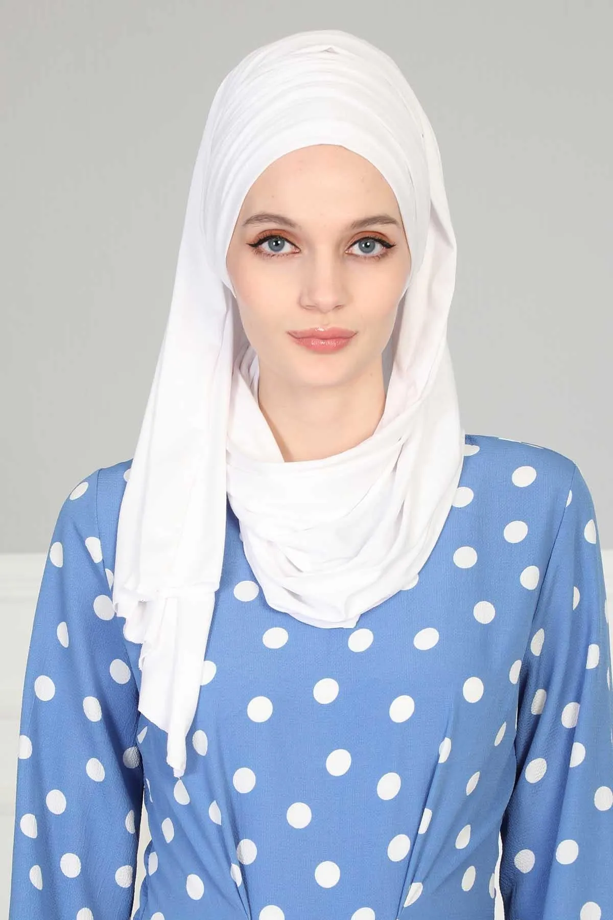 Premium Jersey Shawl Hijab for Women, Easy to Wear Cotton Headscarf, Lightweight and Breathable Instant Jersey Shawl, Mother's Day Gift,BT-1