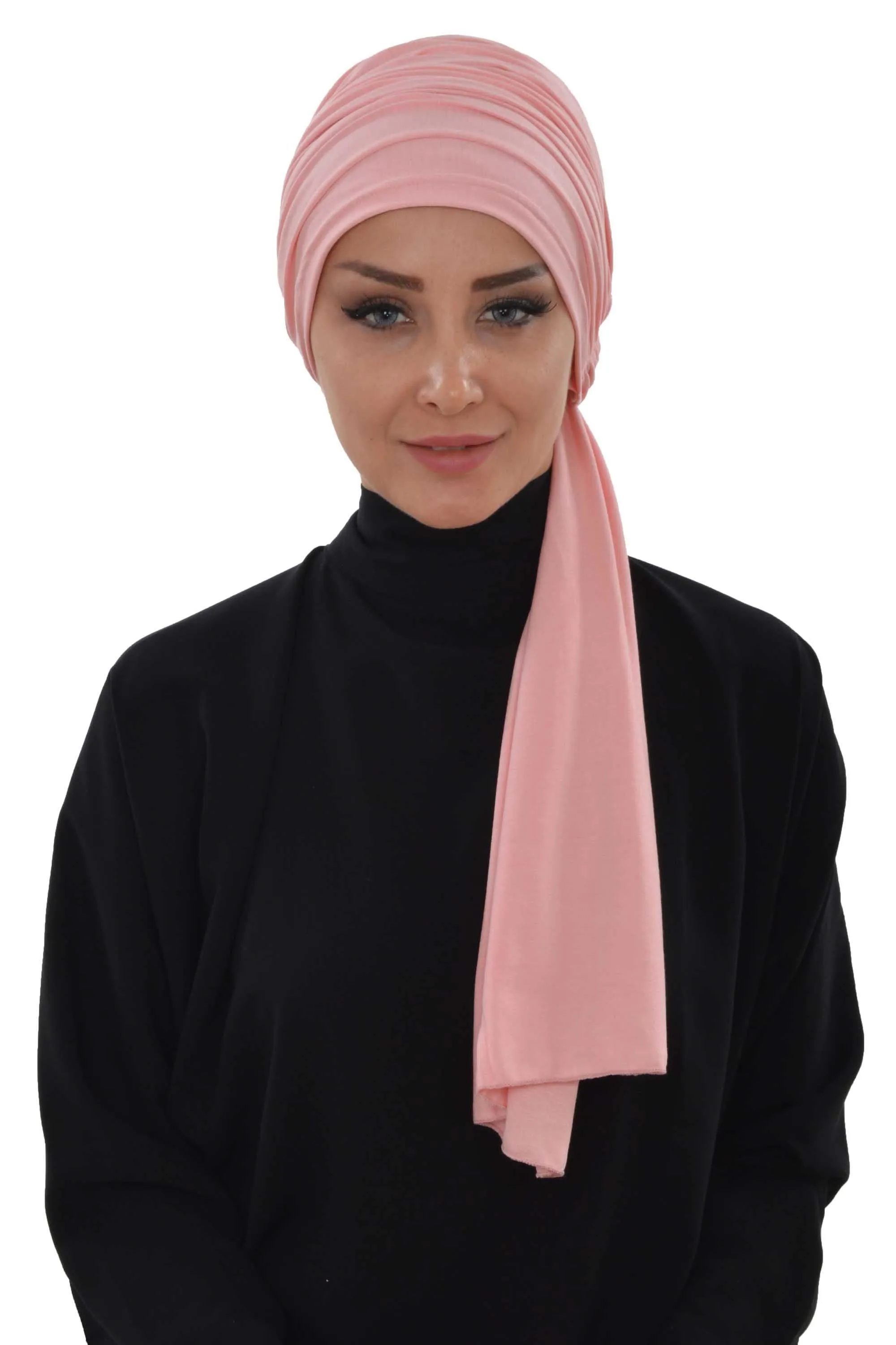 Premium Jersey Shawl Hijab for Women, Easy to Wear Cotton Headscarf, Lightweight and Breathable Instant Jersey Shawl, Mother's Day Gift,BT-1