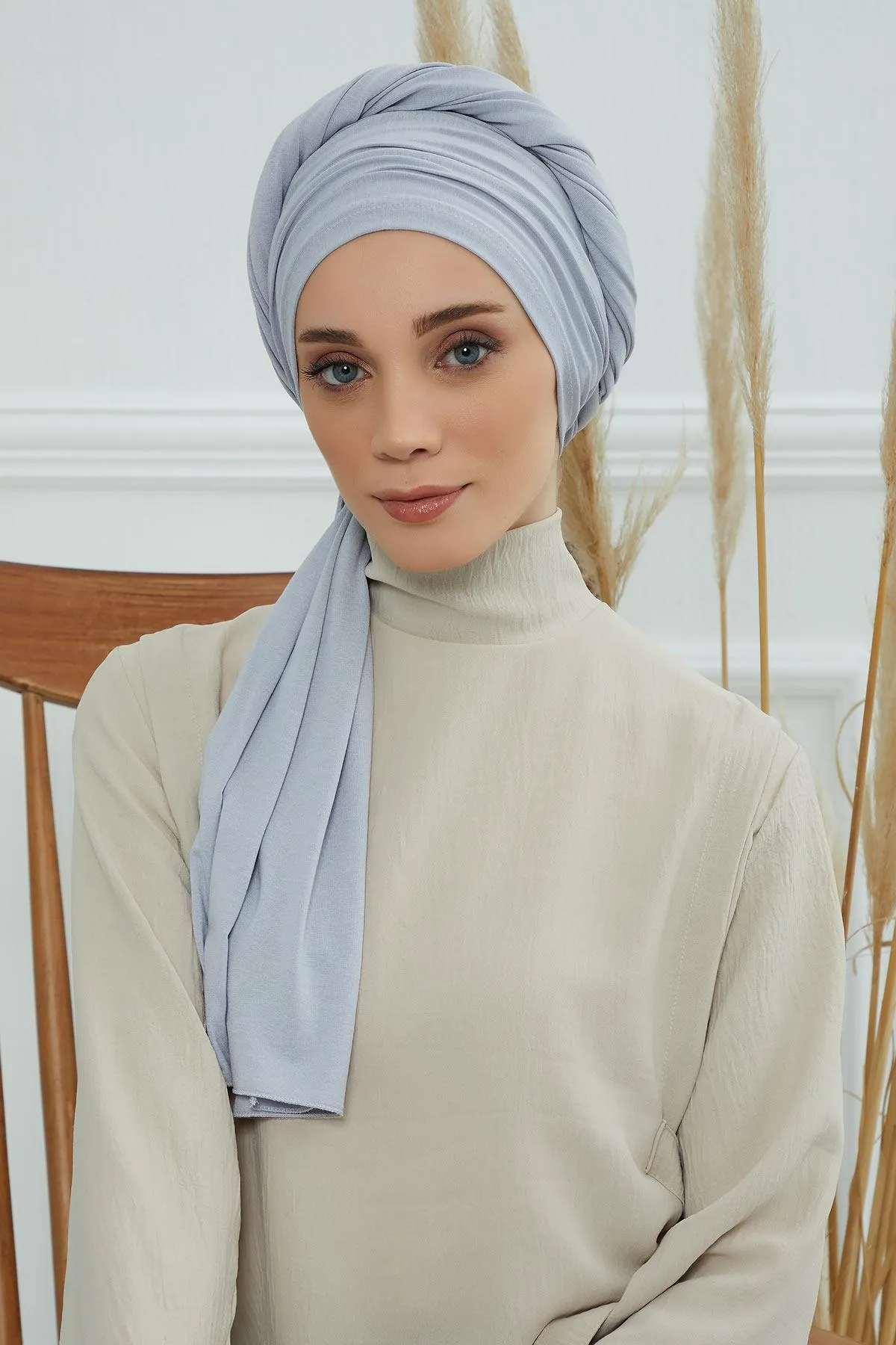 Premium Jersey Shawl Hijab for Women, Easy to Wear Cotton Headscarf, Lightweight and Breathable Instant Jersey Shawl, Mother's Day Gift,BT-1