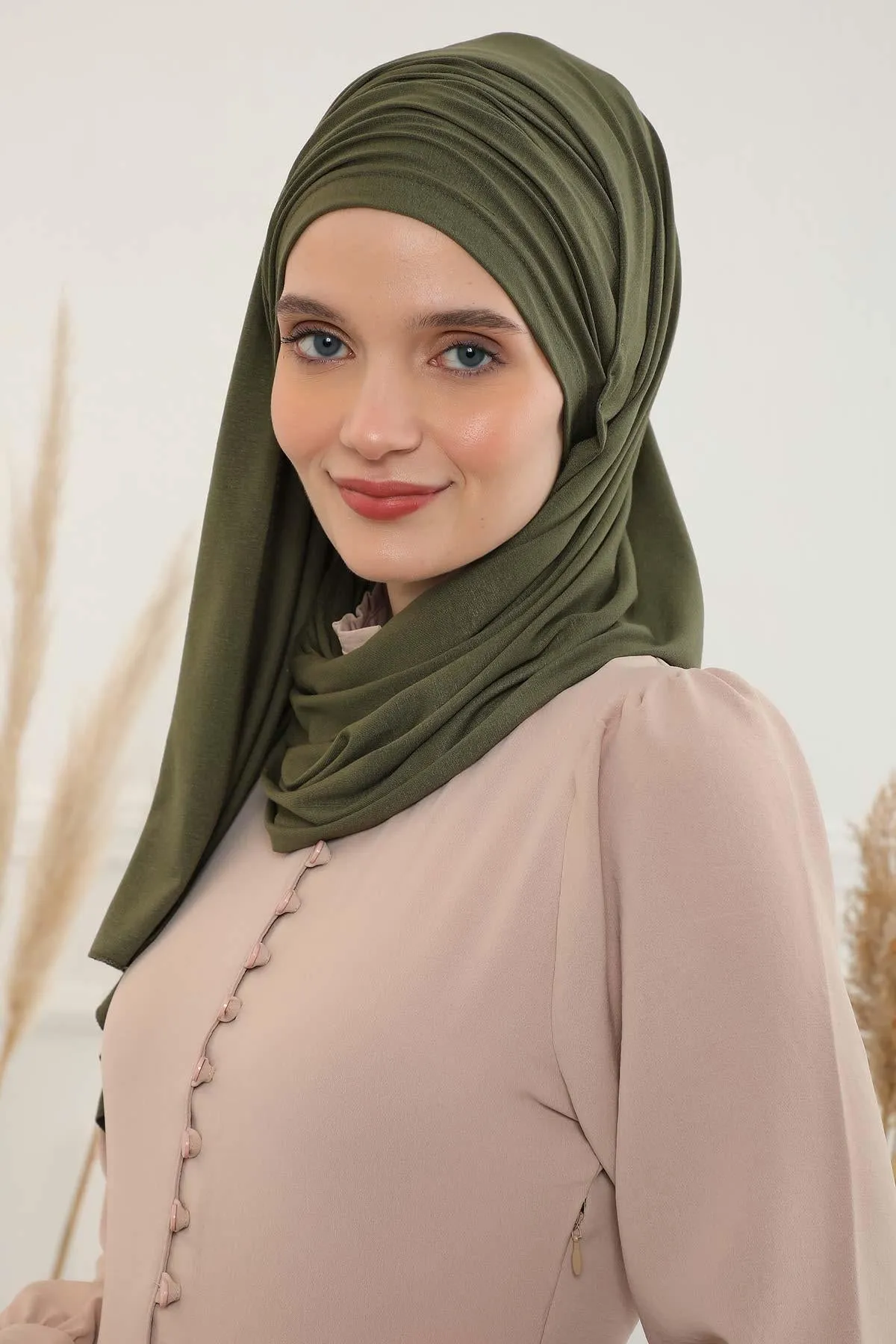 Premium Jersey Shawl Hijab for Women, Easy to Wear Cotton Headscarf, Lightweight and Breathable Instant Jersey Shawl, Mother's Day Gift,BT-1