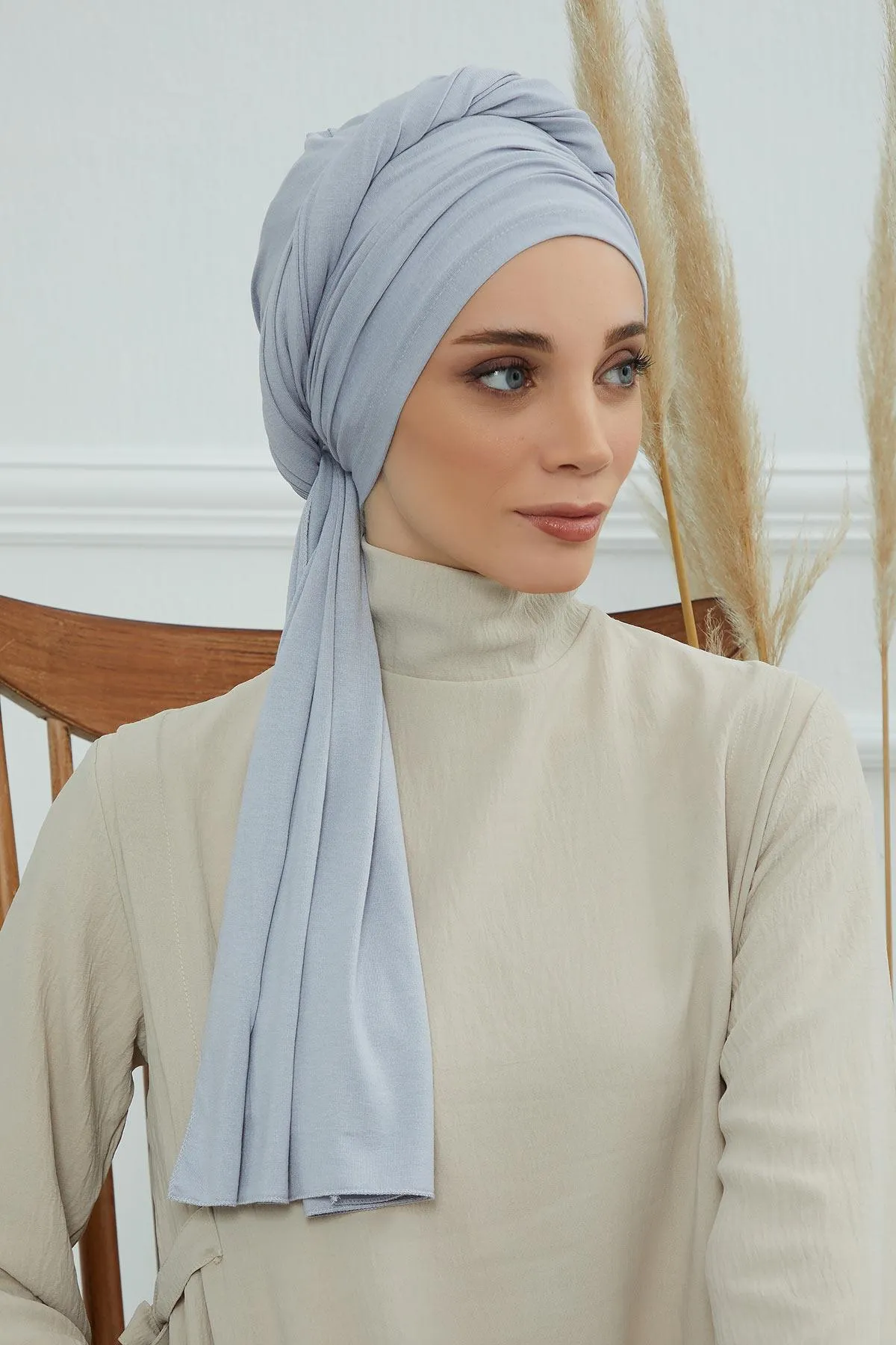 Premium Jersey Shawl Hijab for Women, Easy to Wear Cotton Headscarf, Lightweight and Breathable Instant Jersey Shawl, Mother's Day Gift,BT-1