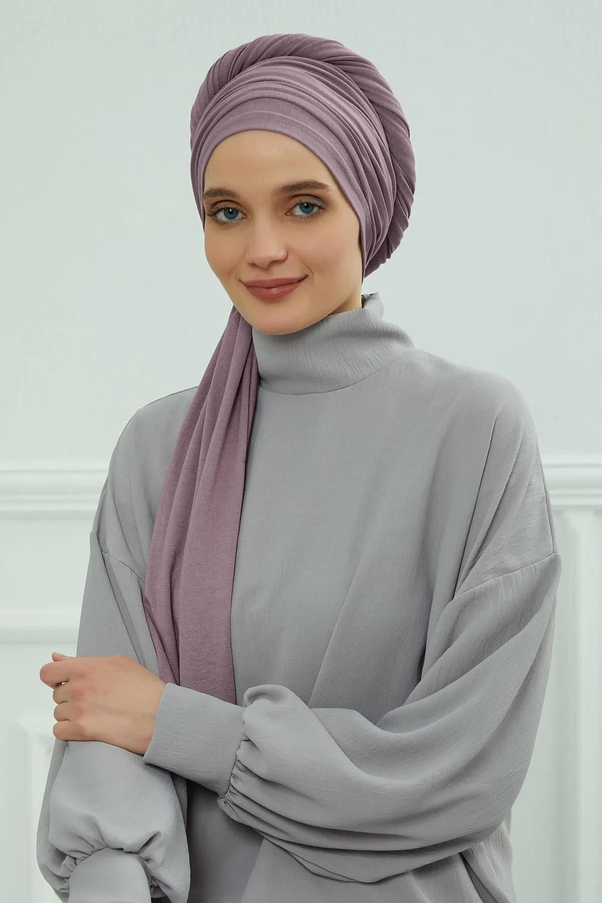 Premium Jersey Shawl Hijab for Women, Easy to Wear Cotton Headscarf, Lightweight and Breathable Instant Jersey Shawl, Mother's Day Gift,BT-1