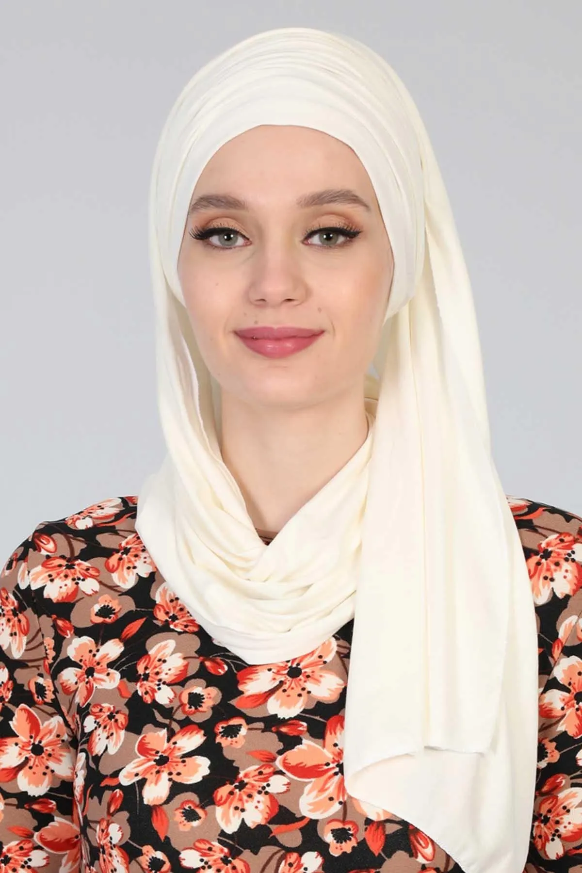 Premium Jersey Shawl Hijab for Women, Easy to Wear Cotton Headscarf, Lightweight and Breathable Instant Jersey Shawl, Mother's Day Gift,BT-1