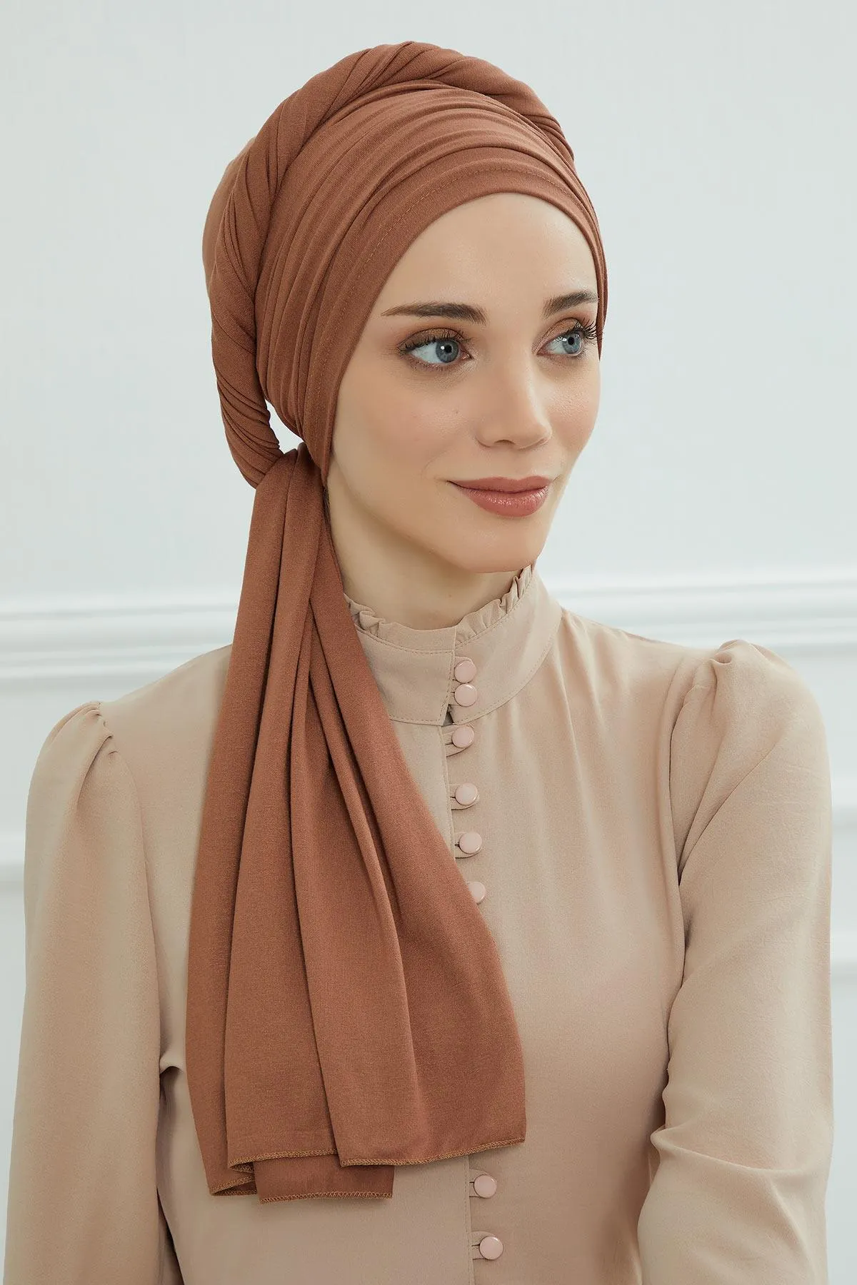 Premium Jersey Shawl Hijab for Women, Easy to Wear Cotton Headscarf, Lightweight and Breathable Instant Jersey Shawl, Mother's Day Gift,BT-1