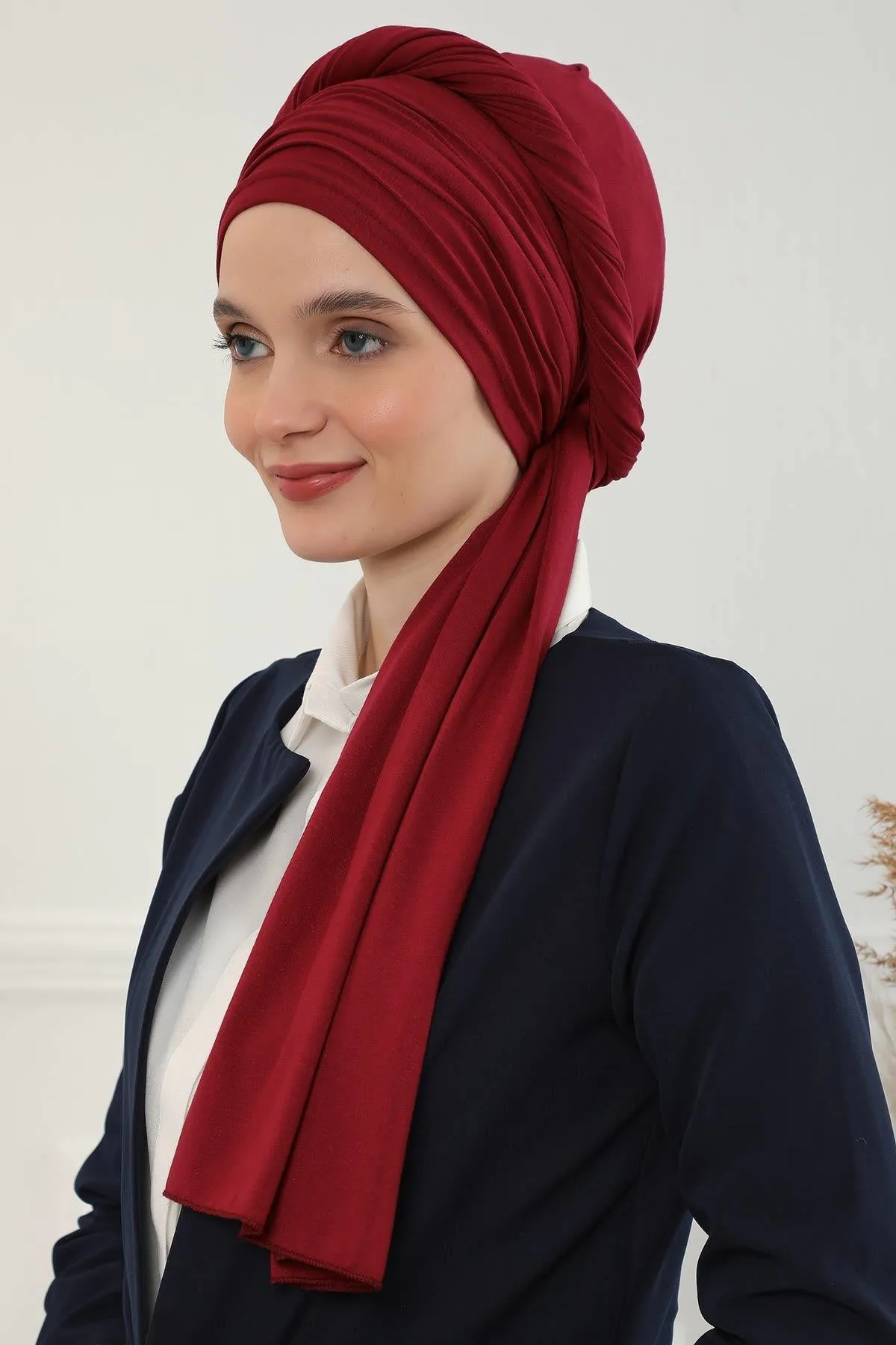 Premium Jersey Shawl Hijab for Women, Easy to Wear Cotton Headscarf, Lightweight and Breathable Instant Jersey Shawl, Mother's Day Gift,BT-1