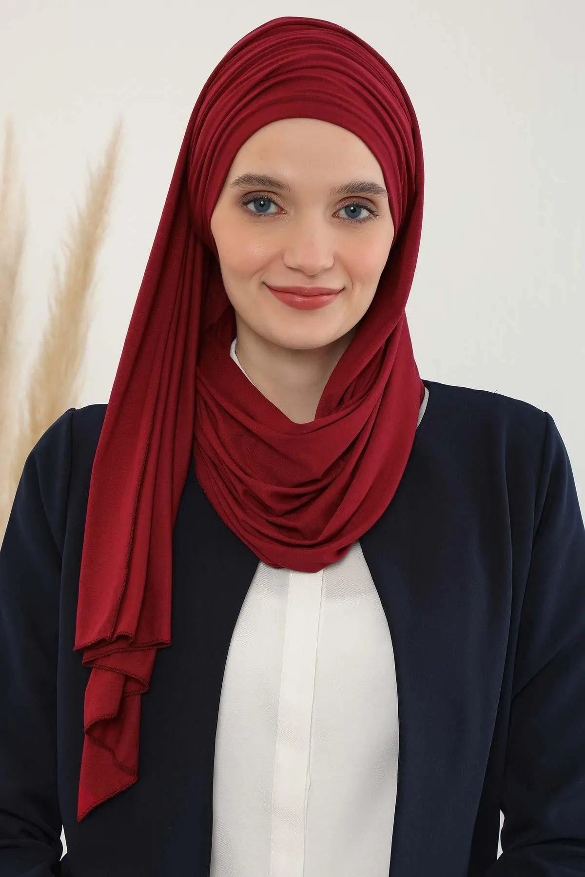 Premium Jersey Shawl Hijab for Women, Easy to Wear Cotton Headscarf, Lightweight and Breathable Instant Jersey Shawl, Mother's Day Gift,BT-1