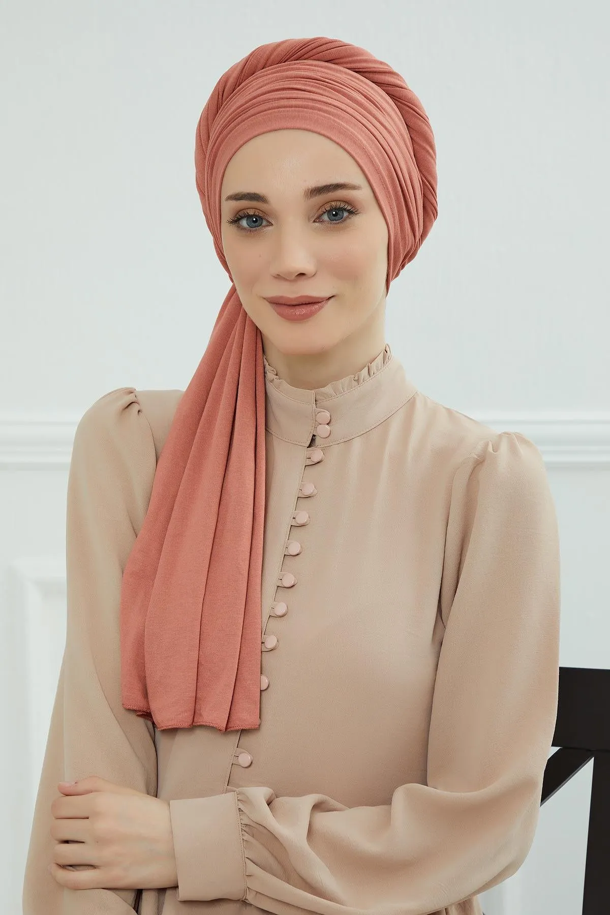 Premium Jersey Shawl Hijab for Women, Easy to Wear Cotton Headscarf, Lightweight and Breathable Instant Jersey Shawl, Mother's Day Gift,BT-1