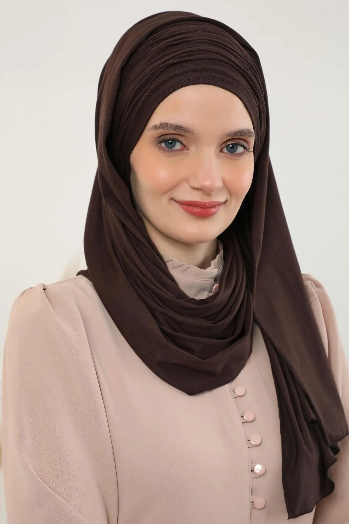 Premium Jersey Shawl Hijab for Women, Easy to Wear Cotton Headscarf, Lightweight and Breathable Instant Jersey Shawl, Mother's Day Gift,BT-1