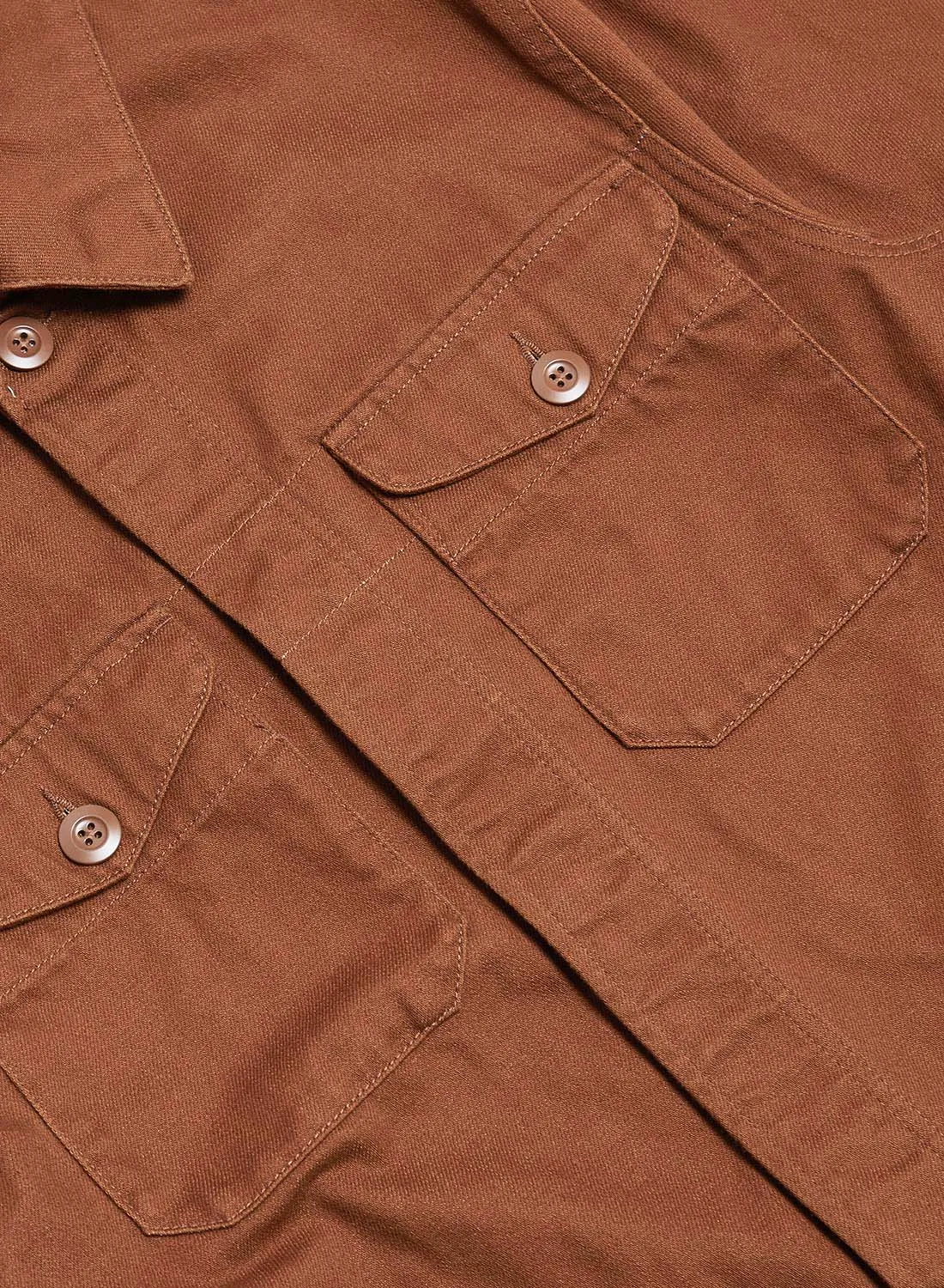 Short Jacket Heavy Cotton in Brown