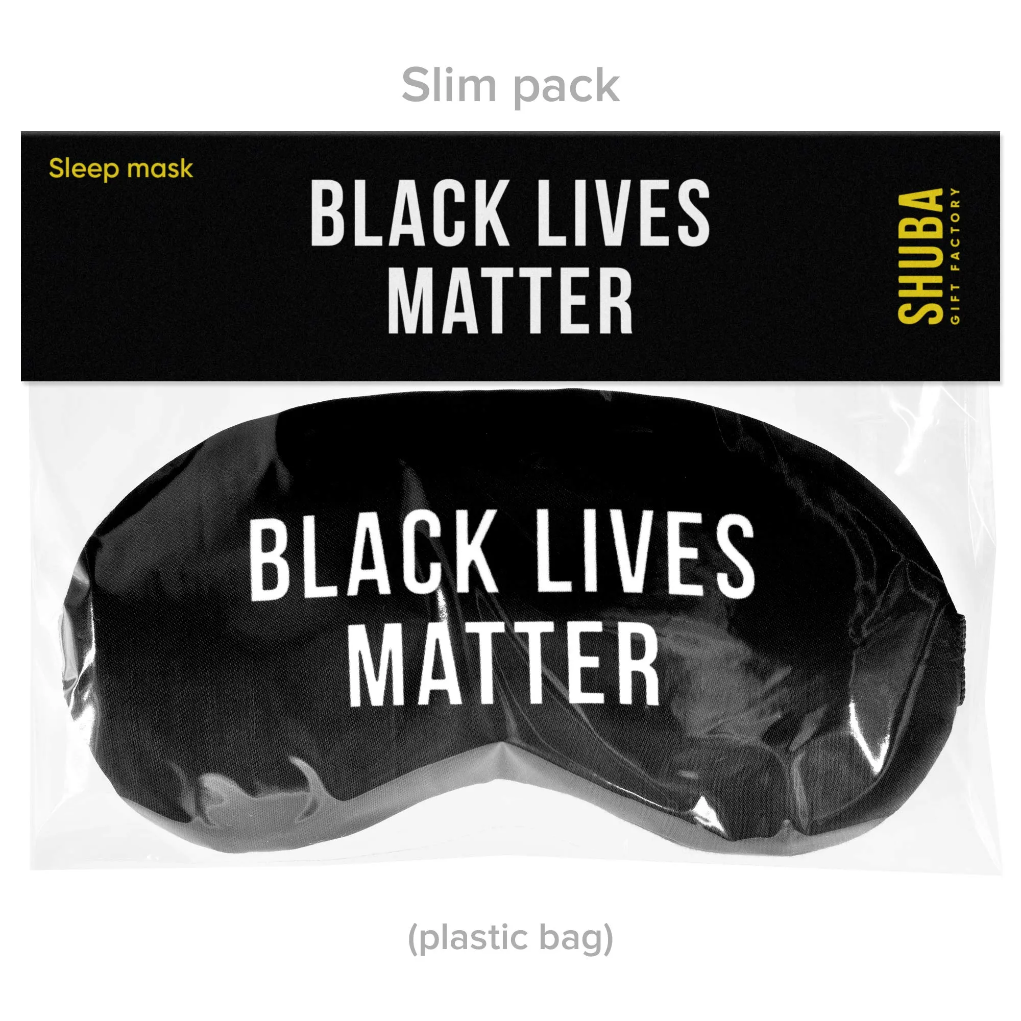 Sleep Mask BLM Matter Great America for Women Men Man - 100% Soft Cotton - Comfortable Eye Sleeping Mask Night Cover Blindfold Travel Mask (BLM3, Plastic Pack)