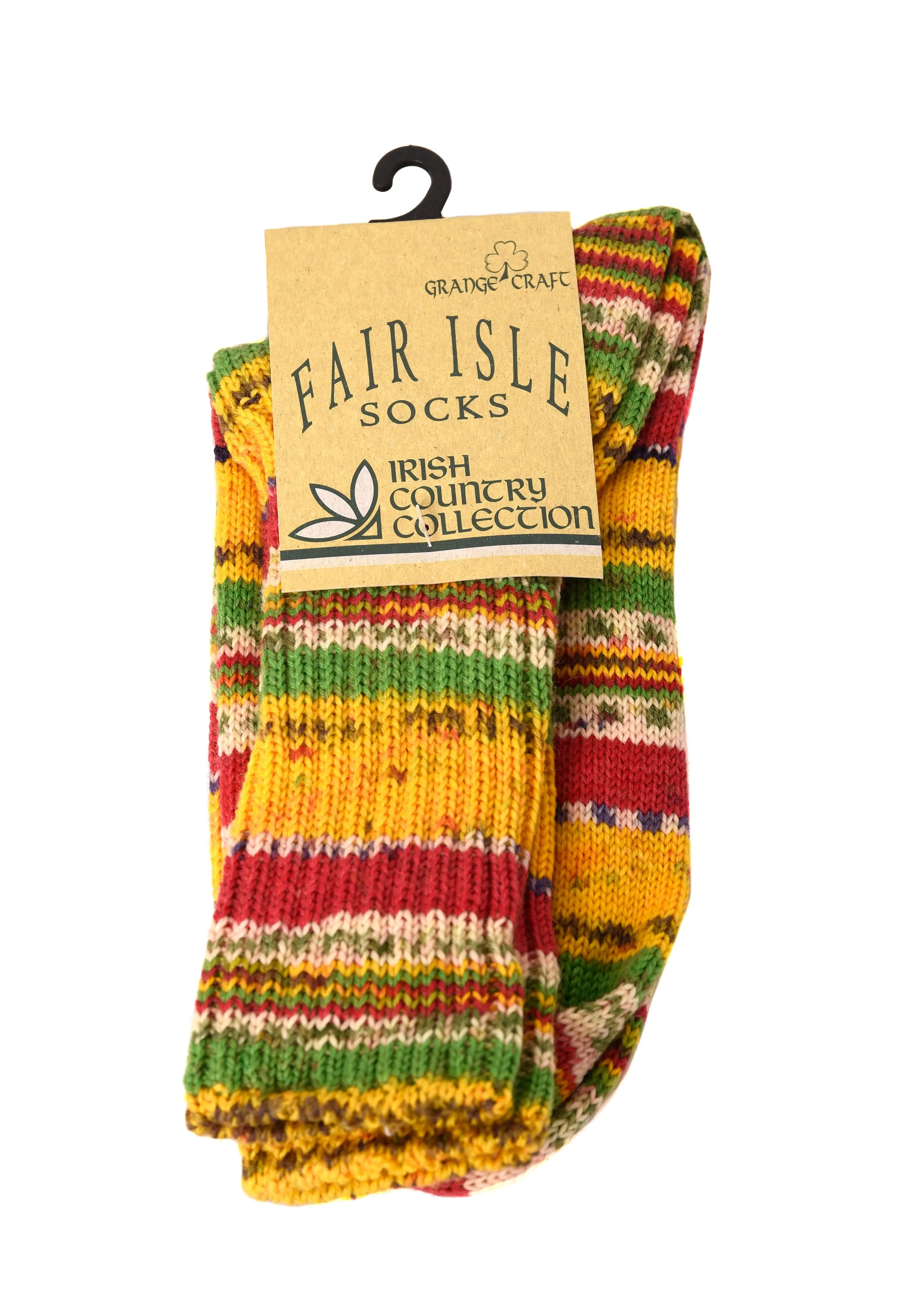 Stripe Fair Isle Walking Socks Ladies