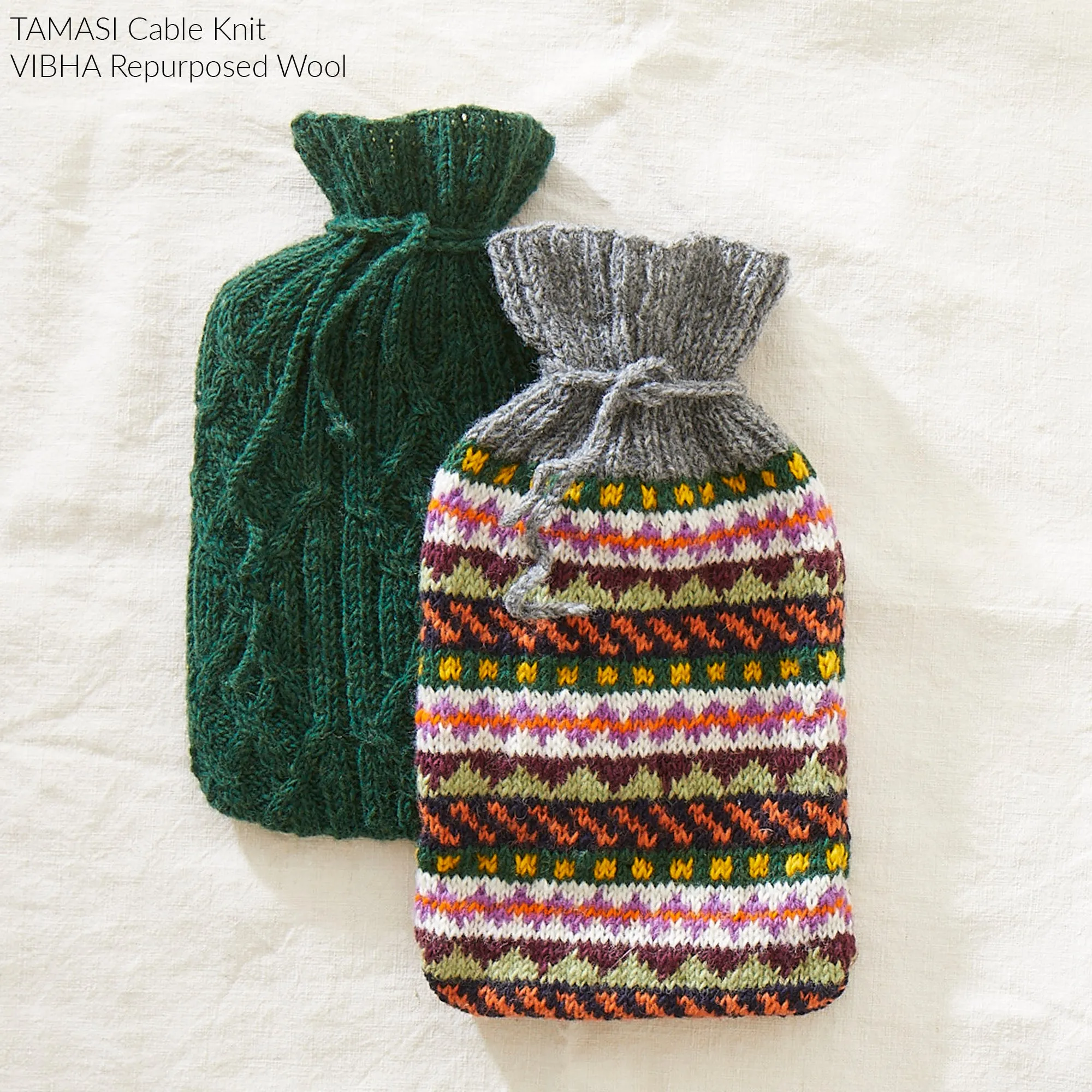 TAMASI Cable Knit Hot Water Bottle Cover (WS)