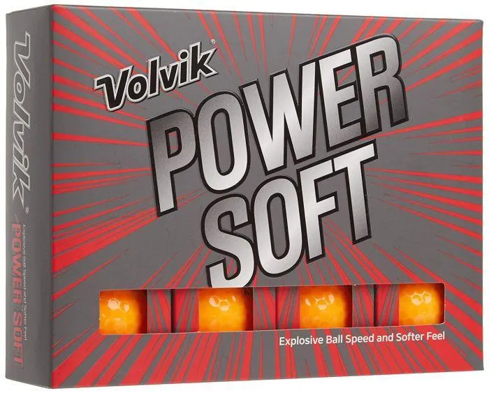 Volvik Power Soft Golf Balls-Orange